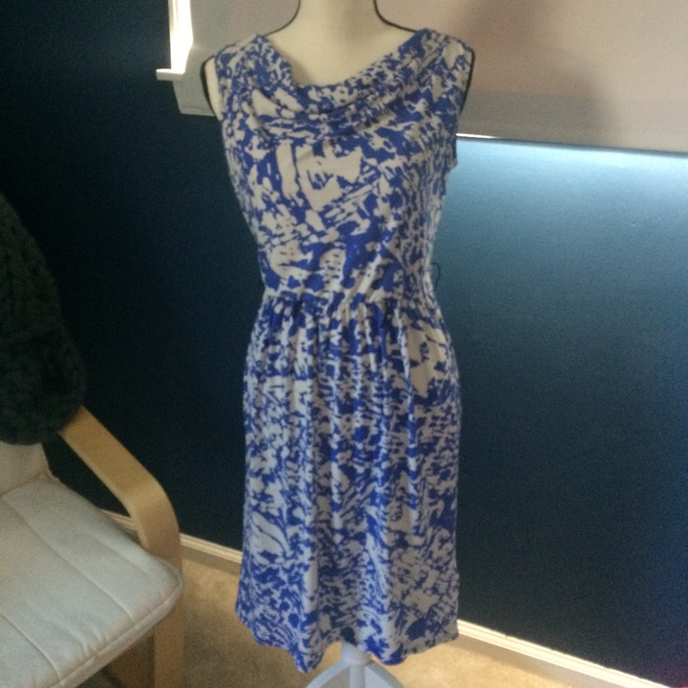 New Size L Stretchy Cowl Neck Dress